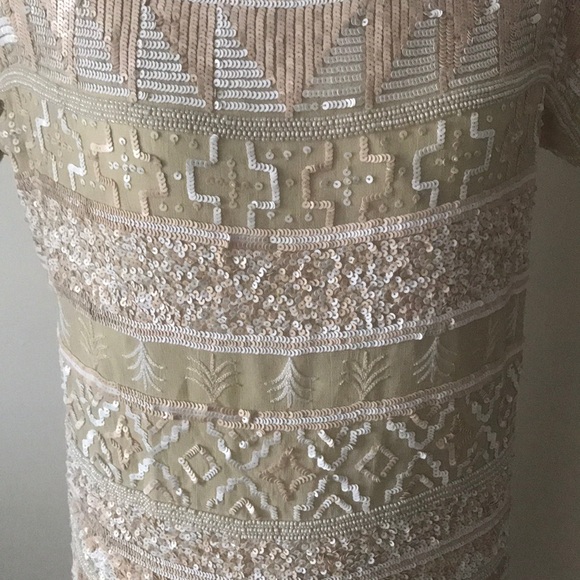 Anthropologie Sequined Embroidered Dress - Picture 5 of 5